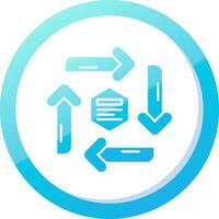 Infographic elements Solid Blue Gradient Icon vector
