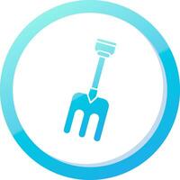 Fork Solid Blue Gradient Icon vector