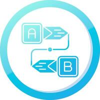 Diagram Solid Blue Gradient Icon vector