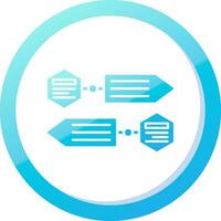 Infographic elements Solid Blue Gradient Icon vector