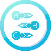Diagram Solid Blue Gradient Icon vector
