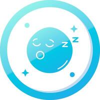 Sleep Solid Blue Gradient Icon vector