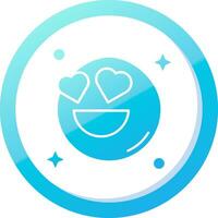 In love Solid Blue Gradient Icon vector