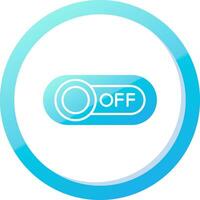 Off Solid Blue Gradient Icon vector