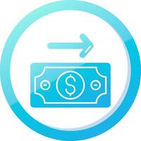 Payment Solid Blue Gradient Icon vector