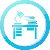 Workspace Solid Blue Gradient Icon vector