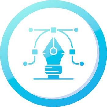 Vector Solid Blue Gradient Icon