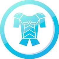 Armor Solid Blue Gradient Icon vector