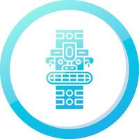 Totem Solid Blue Gradient Icon vector