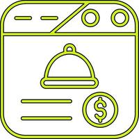 Online Food Order Vector Icon