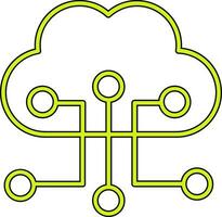 Cloud Configuration Vector Icon