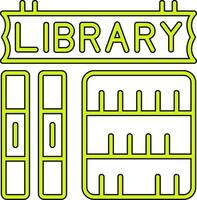 icono de vector de biblioteca