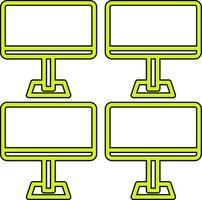 Monitors Vector Icon