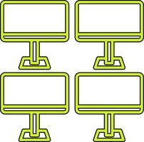 Monitors Vector Icon