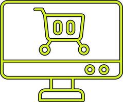 icono de vector de carrito de compras