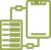 icono de vector de transferencia de datos