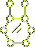 icono de vector de molécula