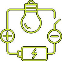 icono de vector de circuito eléctrico