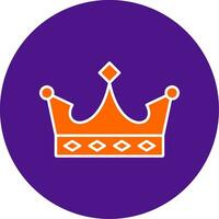 King Line Filled Circle Icon vector