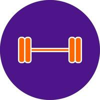 Weightlifting Line Filled Circle Icon vector