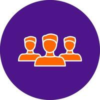 Forum Line Filled Circle Icon vector