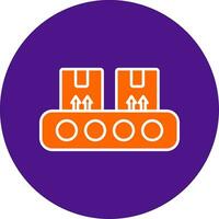 Productive Line Filled Circle Icon vector