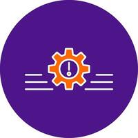 Risk Management Line Filled Circle Icon vector