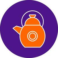 Kettle Line Filled Circle Icon vector