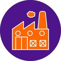 Industry Line Filled Circle Icon vector