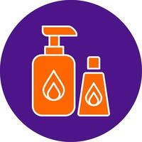 Cleaning Products Line Filled Circle Icon vector
