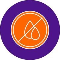 Water Scarcity Line Filled Circle Icon vector