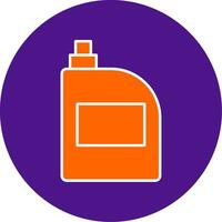 Bleach Line Filled Circle Icon vector