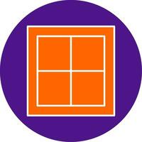 Window Line Filled Circle Icon vector