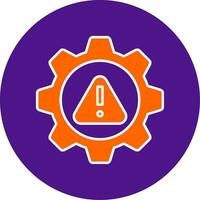 Risk Management Line Filled Circle Icon vector
