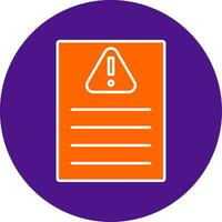 Acceptable Risk Line Filled Circle Icon vector