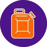 Canister Line Filled Circle Icon vector