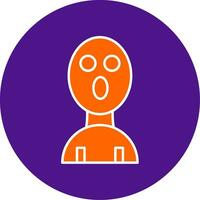 Balaclava Line Filled Circle Icon vector