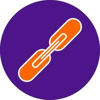 Link Line Filled Circle Icon vector