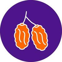 Dates Line Filled Circle Icon vector