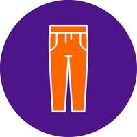 Trousers Line Filled Circle Icon vector
