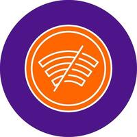 Disconnected Line Filled Circle Icon vector