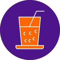 Drinks Line Filled Circle Icon vector