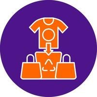 Overconsumption Line Filled Circle Icon vector