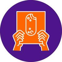 Food Scarcity Line Filled Circle Icon vector