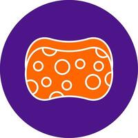 Sponge Line Filled Circle Icon vector