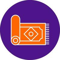Carpet Line Filled Circle Icon vector