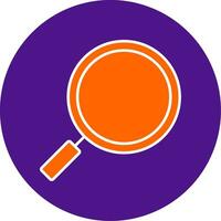 Search Line Filled Circle Icon vector