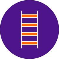 Ladder Line Filled Circle Icon vector