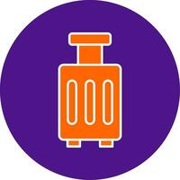 Luggage Line Filled Circle Icon vector