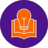 Knowledge Line Filled Circle Icon vector